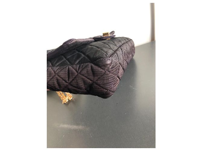 Borsa a mano Chanel 2.55 in tessuto nero - vista 2
