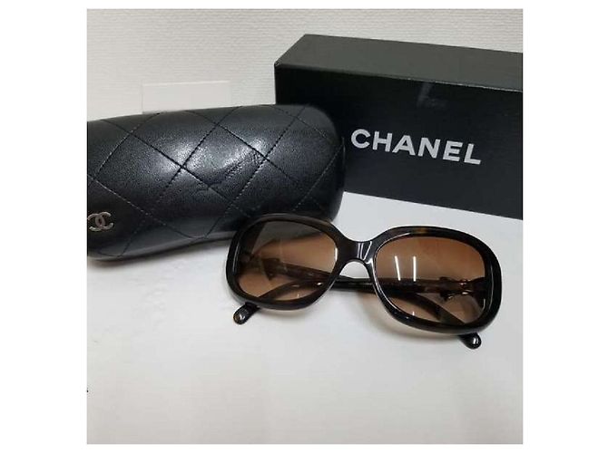 [Usado] CHANEL Gafas de sol Gafas / Gafas de sol Gafas de sol 5170-Un listón Castaño - vista 2