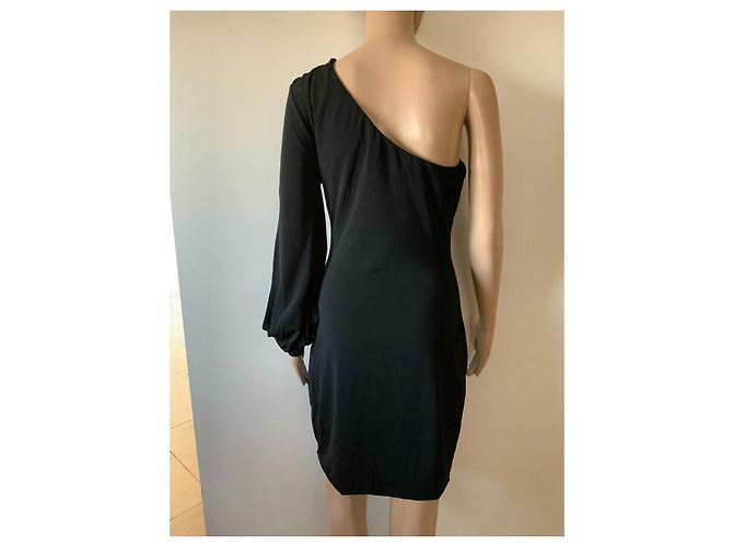 Patrizia Pepe Schwarzes One Shoulder Kleid - Ansicht 2