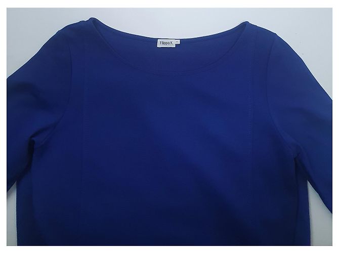 Filippa K Tailored Jersey Kleid Blau - Ansicht 4