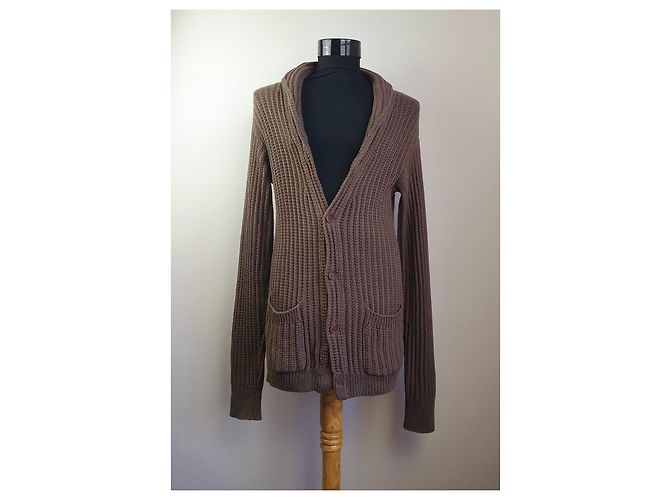 Ermenegildo Zegna Lange Strickjacke Braun Baumwolle - Ansicht 3