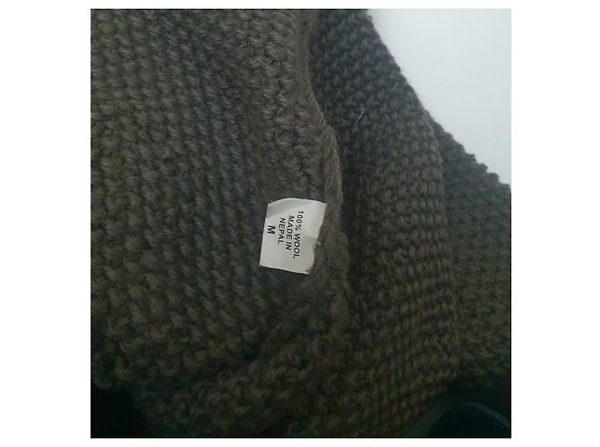 Autre Marque Rabens Saloner Strickjacke aus Wolle Grau M - Ansicht 6
