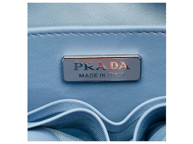 Borsa a tracolla Prada Black Tessuto Etiquette - vista 6