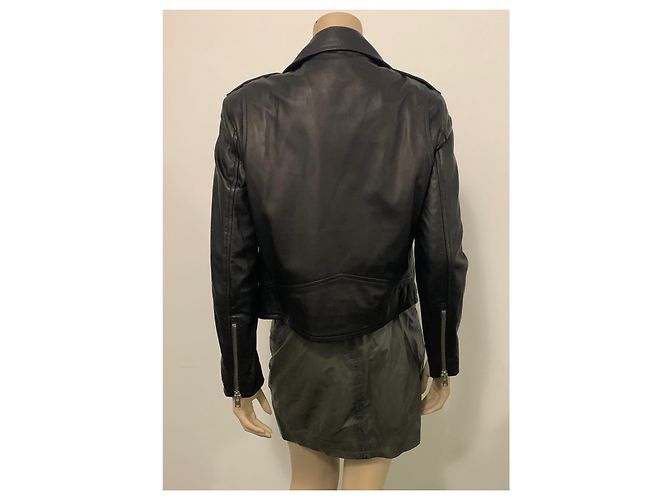 Iro Lederjacke Größe 40 NEU Schwarz - Ansicht 6