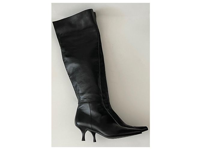 Stuart Weitzman Overknee Stiefel Größe 39 NEU. Schwarz - Ansicht 10