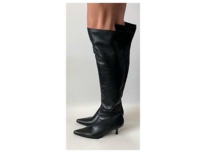 Stuart Weitzman Overknee Stiefel Größe 39 NEU. Schwarz - Ansicht 7