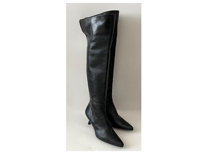 Stuart Weitzman Overknee Stiefel Größe 39 NEU. Schwarz - Ansicht 8