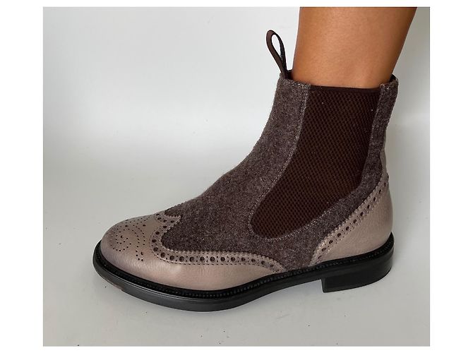 Santoni Chelsea Boots Damengröße 36,5 Braun - Ansicht 9