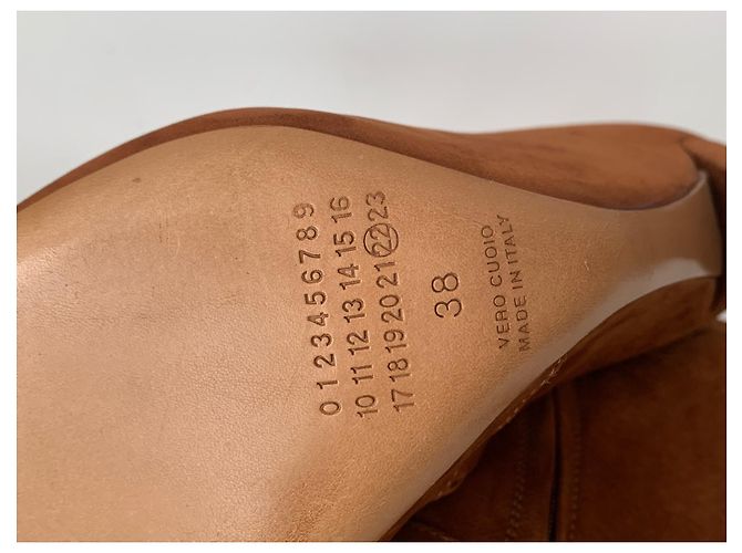 Talla de botas Maison Martin Margiela 38 NUEVO. Castaño Caramelo - vista 7
