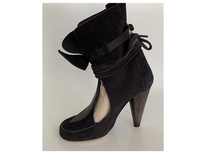Isabel Marant boots with ankle strap size 37 Black - view 7
