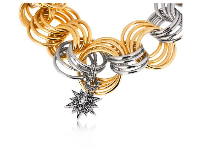 H Stern H. Bracciale in oro con stelle di poppa - vista 2