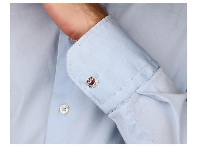 Autre Marque Boutons de manchette avec diamants et émail Gourji - vue 4