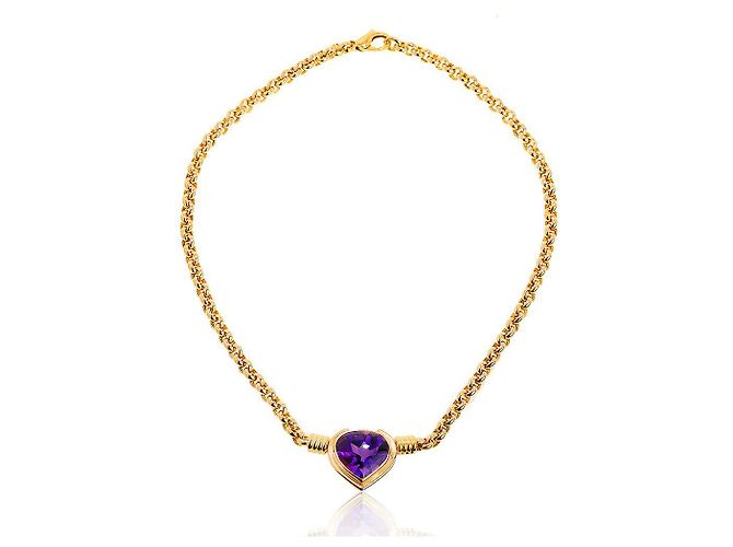 Collana con ametista in oro Adler - vista 2