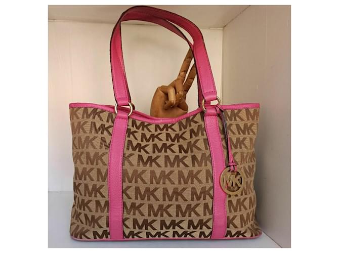 Michael Kors shopping bag borsa Rosa Beige - vista 10