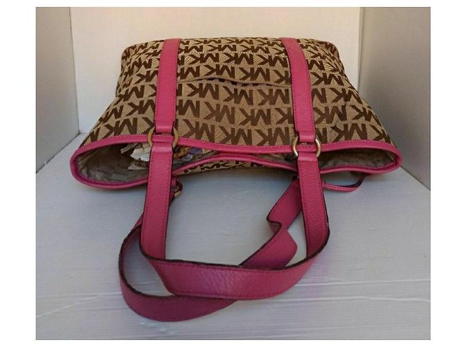 Michael Kors shopping bag borsa Rosa Beige - vista 3
