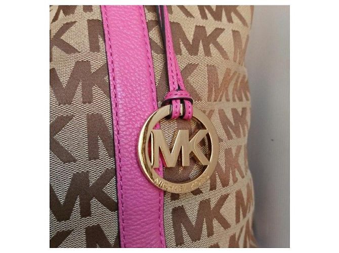 Michael Kors shopping bag borsa Rosa Beige - vista 6