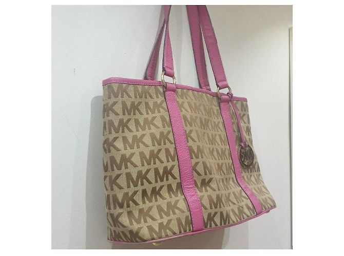 Michael Kors shopping bag borsa Rosa Beige - vista 8
