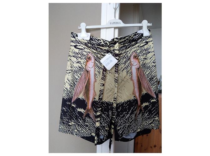 La Perla Ultralight Badeshorts Beige Schwarz - Ansicht 4