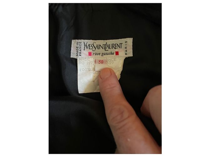 Falda negra Yves Saint Laurent Negro - vista 2