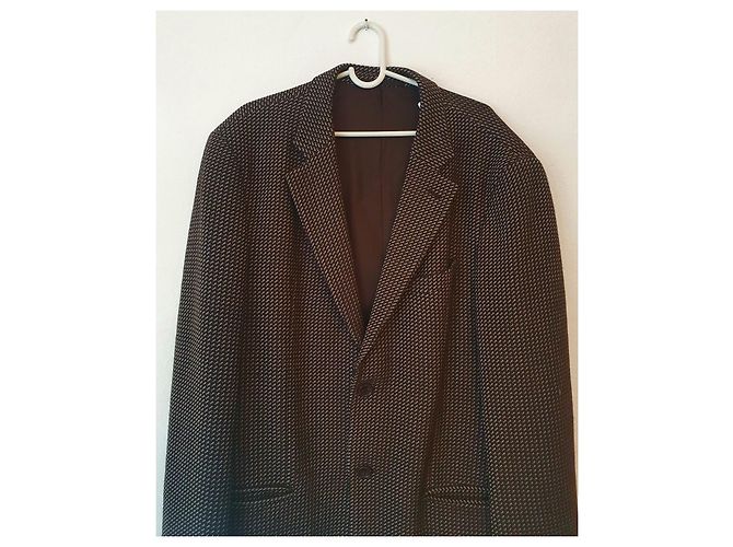 Blazer Armani Collezioni in lana marrone - vista 3