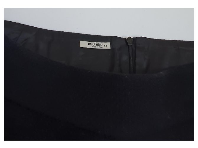 Miu Miu Minirock aus Wolle und Kaschmir in Schwarz - Ansicht 6