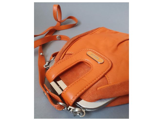 Autre Marque Mini borsa Mimco arancione in pelle - vista 3