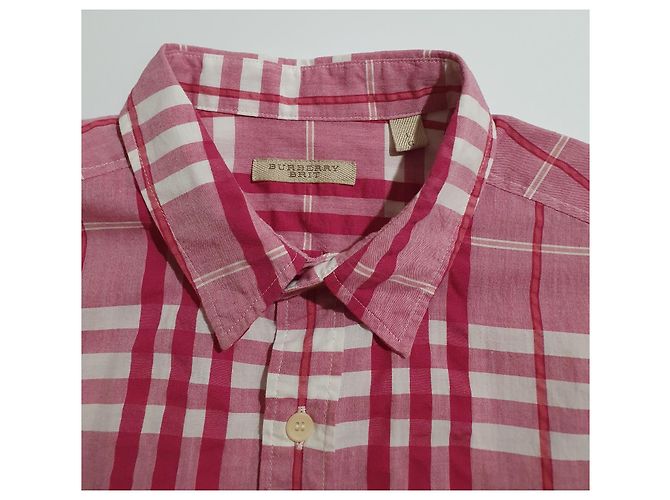 Camicia Burberry Uomo a Maniche Corte in Cotone Multicolore - vista 4