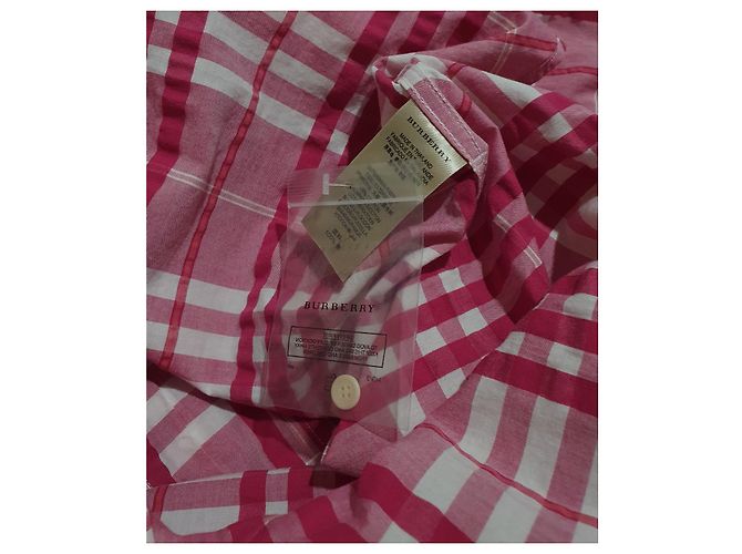 Camicia Burberry Uomo a Maniche Corte in Cotone Multicolore - vista 5