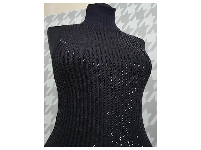 Giorgio Armani schwarzer Seiden Tanktop Pullover - Ansicht 3