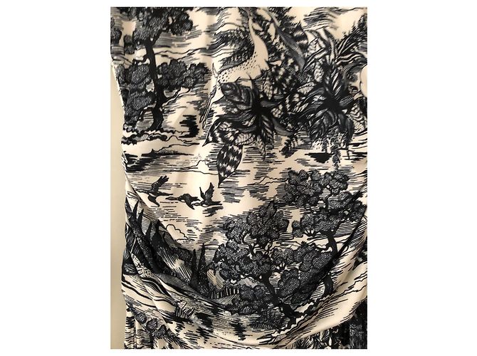 Victoria Beckham vestido estampado Toile de Jouy - vista 2