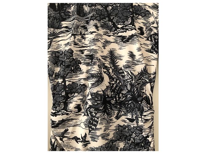 Victoria Beckham vestido estampado Toile de Jouy - vista 3
