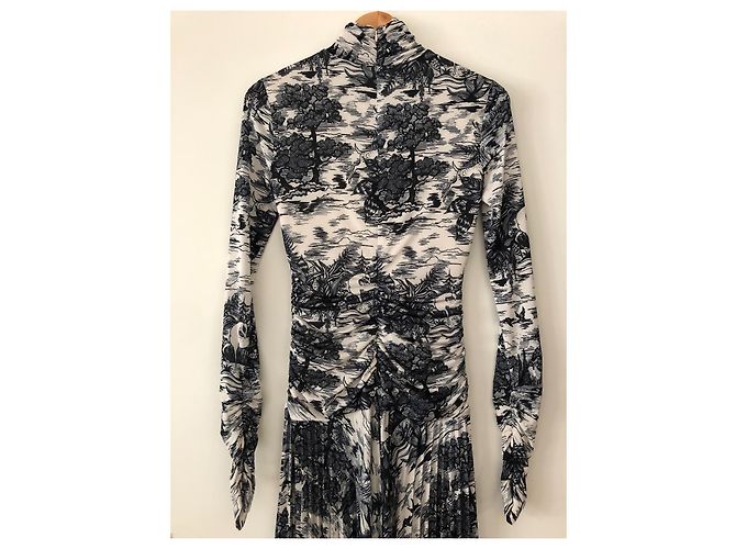 Victoria Beckham vestido estampado Toile de Jouy - vista 4