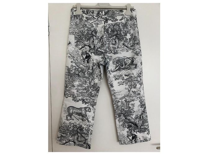 Dior vaqueros capri con estampado Toile de Jouy - vista 4