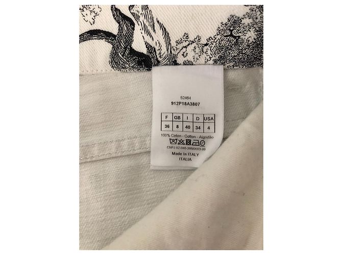 Dior vaqueros capri con estampado Toile de Jouy - vista 6
