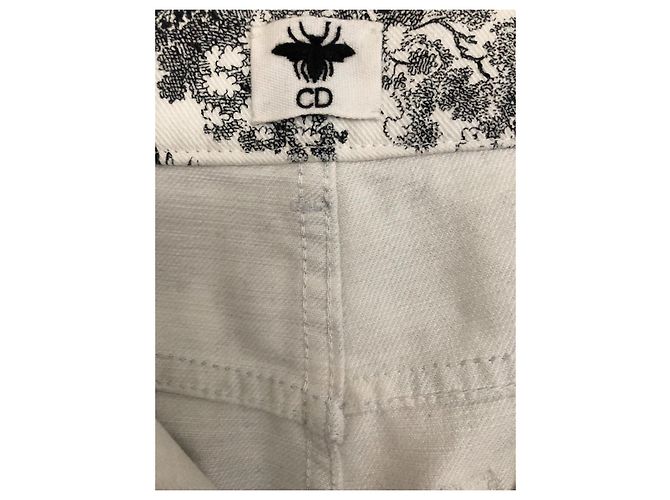 Dior vaqueros capri con estampado Toile de Jouy - vista 7