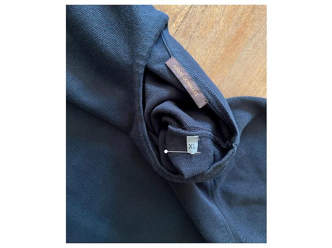 Schwarzer Baumwollpullover Kurze Ärmel Adolfo Dominguez T. XL - Ansicht 3