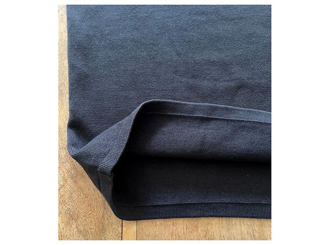 Schwarzer Baumwollpullover Kurze Ärmel Adolfo Dominguez T. XL - Ansicht 7