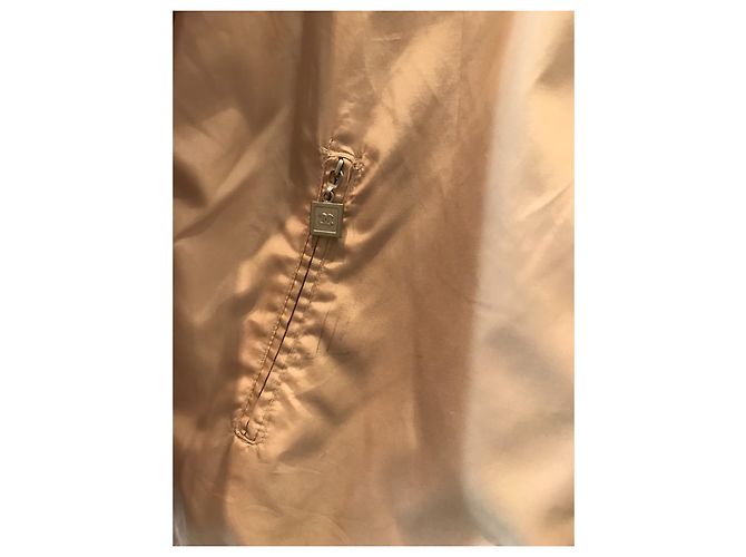 Giacca con cappuccio Chanel in nylon beige e nera Nero - vista 12