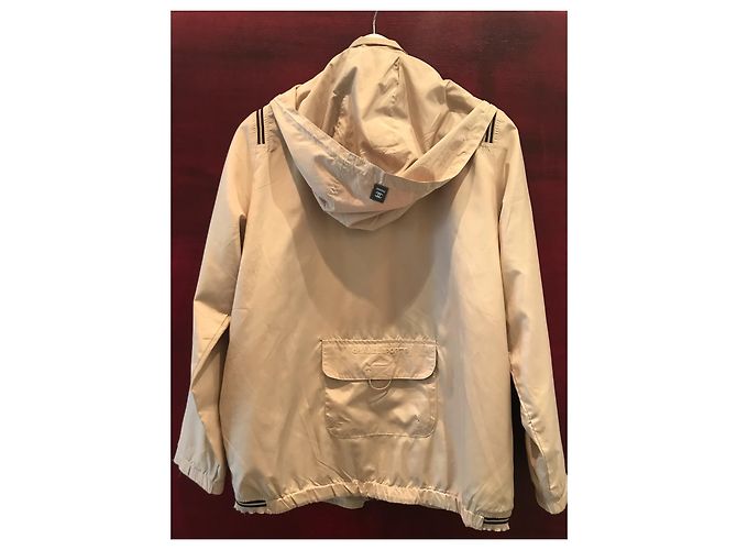 Giacca con cappuccio Chanel in nylon beige e nera Nero - vista 13