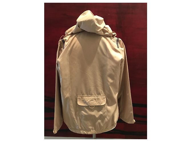 Giacca con cappuccio Chanel in nylon beige e nera Nero - vista 5