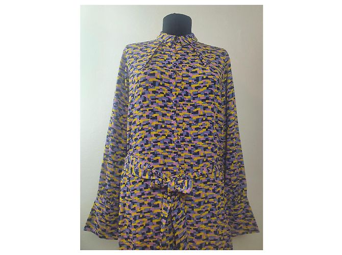 Noa Noa Hemdkleid aus Viskose Mehrfarben - Ansicht 2