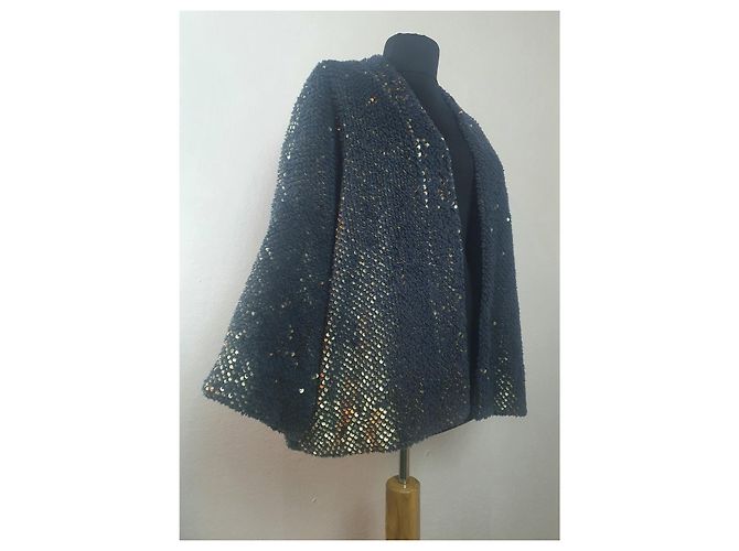 Autre Marque Ottod'Ame Strickjacke blau gold Golden - Ansicht 2