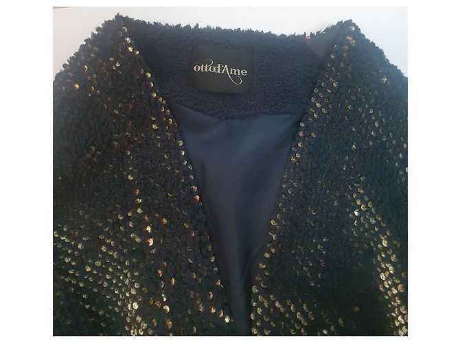 Autre Marque Ottod'Ame Strickjacke blau gold Golden - Ansicht 6
