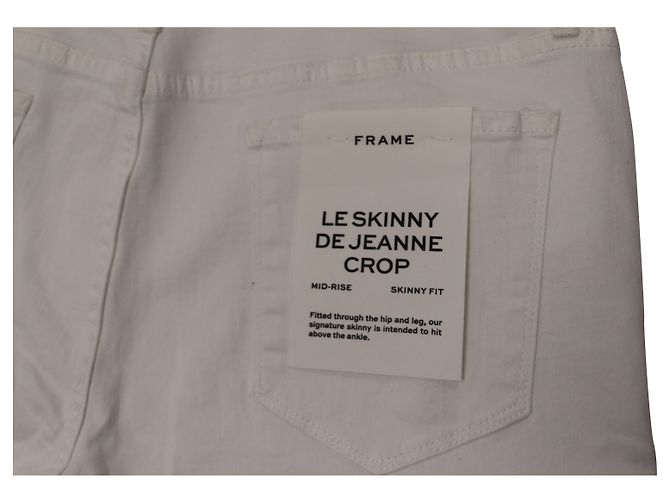 Frame Denim Vaqueros cortos Frame Le Skinny en denim blanco - vista 4