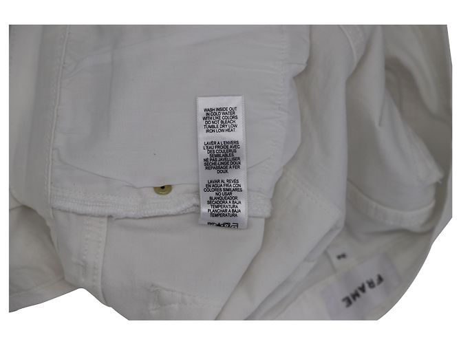 Frame Denim Vaqueros cortos Frame Le Skinny en denim blanco - vista 5