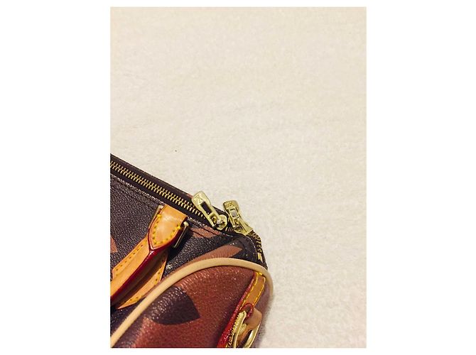 Louis Vuitton Speedy 30 Monogramma gigante Marrone Beige - vista 4