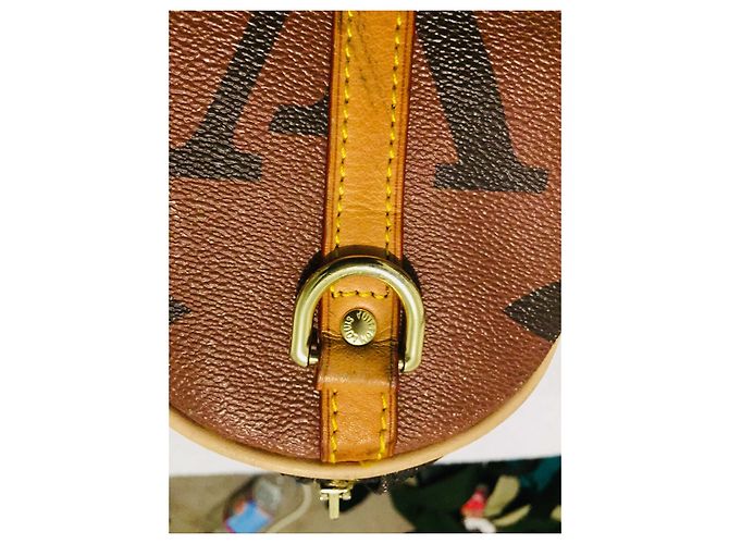 Louis Vuitton Speedy 30 Monogramma gigante Marrone Beige - vista 5