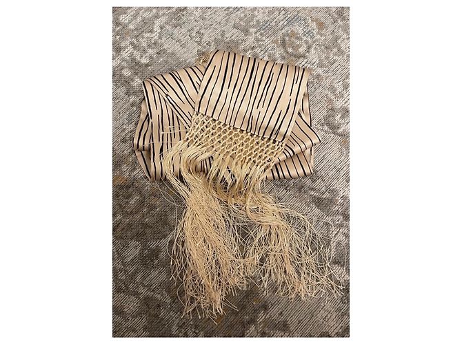 Sciarpa di seta Balenciaga Beige - vista 3