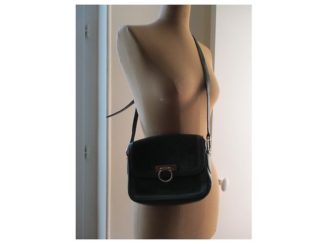 Céline Bolsa de ombro vi material, verde. Verde escuro - vista 2