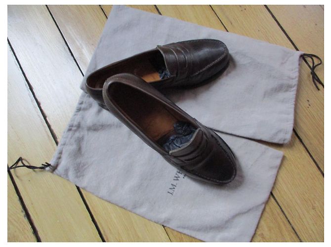 JM Weston Mocassini in lucertola marrone, Pointure 36. Marrone scuro - vista 2